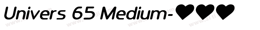 Univers 65 Medium字体转换